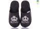 Men's felt slippers 311 brown, Economy, 44/45, Close, Felt