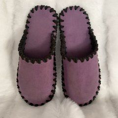 Women's textile slippers 21-109, Textile, 36/37, Close, Textile, Without paint