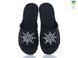 Men's felt slippers 355 black, Economy, 40/41, Open, Felt, Sea