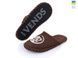 Men's felt slippers 308 brown, Economy, 40/41, Close, Felt, Horses