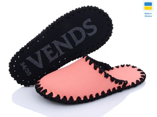 Children's textile slippers 019, 32/33, Economy, VENDS, For girl, Textile, Demi, Close, Without paint