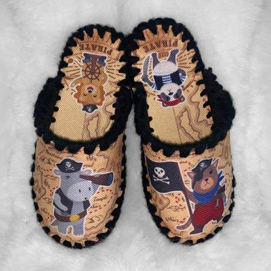 Children's textile slippers 0908B, 30/31, Textile, VENDS, For boy, Textile, Demi, Close