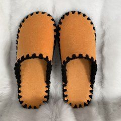Women's textile slippers 21-111, Textile, 36/37, Close, Textile, Without paint