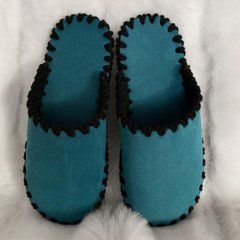 Men's textile slippers 21-309, Textile, 40/41, Close, Textile, Without paint