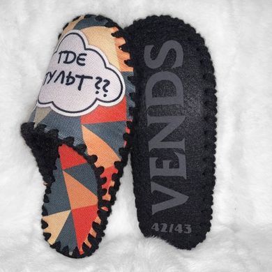 Men's textile slippers 0525B, Textile, 40/41, Close, Textile