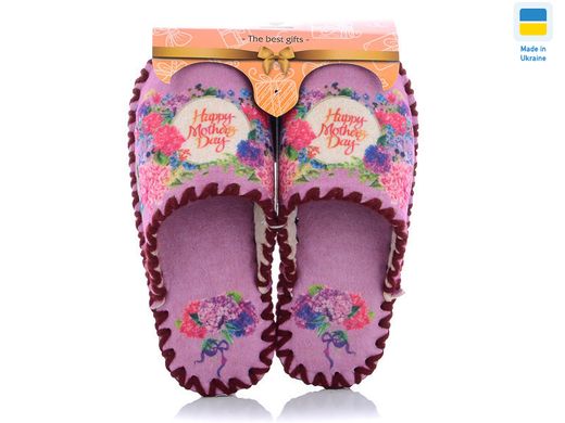 Women's felt slippers 556, 36/37, Fashion, VENDS, Female, Felt, Felt, Demi, Close, For mother