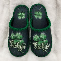 зелені текстильні капці Lucky