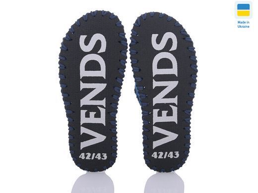 Men's felt slippers 350 blue, Economy, 40/41, Open, Felt, For grandpa