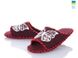 Women's felt slippers 259 bordo, 36/37, Economy, VENDS, Female, Felt, Spring/Summer, Open, Butterflies