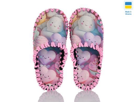 Children's textile slippers 046 S, Textile, 30/31, Close, Textile