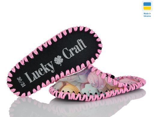 Children's textile slippers 046 S, Textile, 30/31, Close, Textile