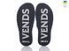 Men's felt slippers 351 blue, Economy, 40/41, Open, Felt, Loved ones