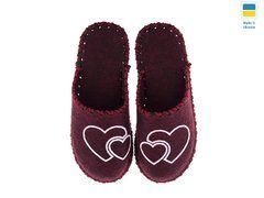 Women's felt slippers 293 bordo, Economy, 36/37, Close, Felt, Loved ones