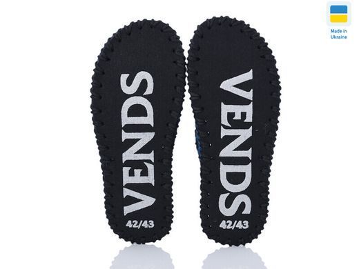 Men's felt slippers 329 blue, Economy, 40/41, Close, Felt, Sea