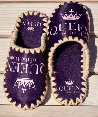 жіночі текстильні капці Queen фіолет