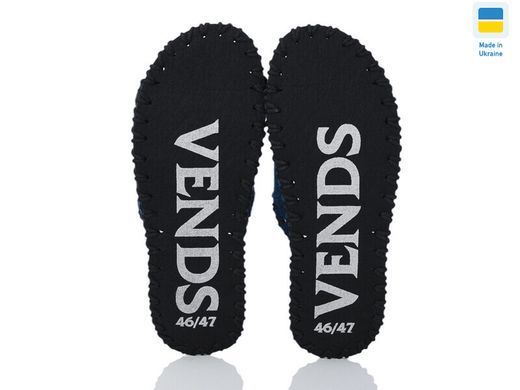 Men's felt slippers 355 blue, Economy, 40/41, Open, Felt, Sea