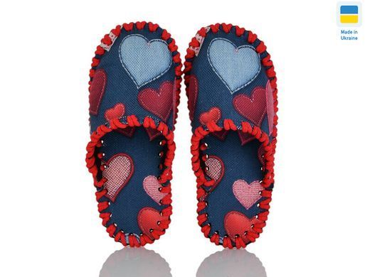 Children's textile slippers 047 S, Textile, 30/31, Close, Textile