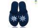 Men's felt slippers 355 blue, Economy, 40/41, Open, Felt, Sea