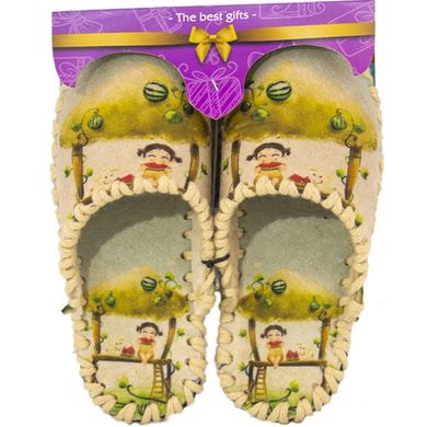 Children's felt slippers 852, 34/35, Fashion, VENDS, For girl, Felt, Demi, Close