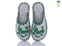 Women's felt slippers 184 gray, Economy, 36/37, Close, Felt, Loved ones