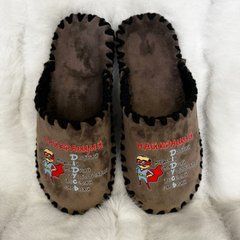 Men's velor slippers 21-351, Premium, 40/41, Close, Velours, For grandpa