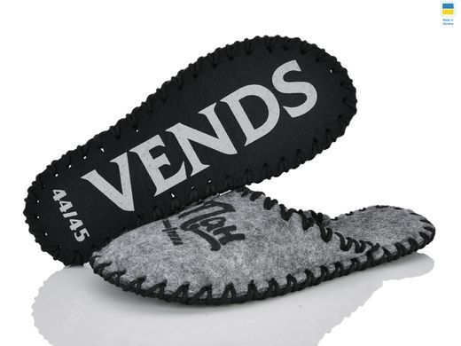 Men's felt slippers 320 gray, Economy, 40/41, Close, Felt
