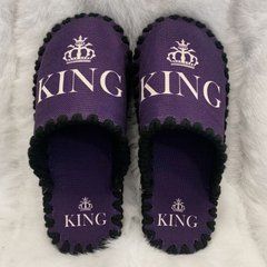 фіолетові текстильні капці King