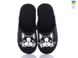 Women's felt slippers 268 black, 36/37, Economy, VENDS, Female, Felt, Spring/Summer, Open, Dogs