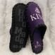 Men's textile slippers 014B violet, Textile, 40/41, Close, Textile