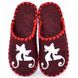 Women's felt slippers 217 burgundy, 36/37, Economy, VENDS, Female, Felt, Demi, Close, Cats