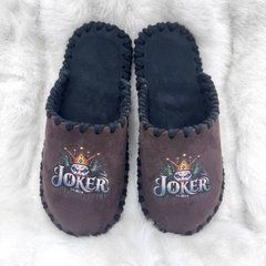 коричневі велюрові капці Joker