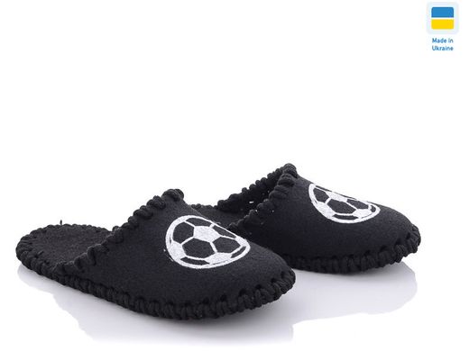 Children's felt slippers 014C black, 30/31, Economy, VENDS, For boy, Felt, Demi, Close, Sport