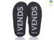 Men's felt slippers 347 black, Economy, 40/41, Close, Felt, Dragons