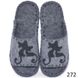 Women's felt slippers 272 gray, 36/37, Economy, VENDS, Female, Felt, Spring/Summer, Open, Cats