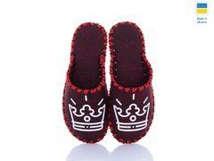 Women's felt slippers 269 bordo, Economy, 36/37, Close, Felt