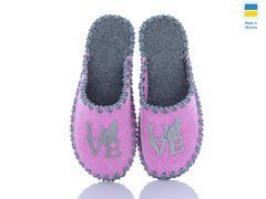 Women's felt slippers 191 pink, Economy, 36/37, Close, Felt, Cats