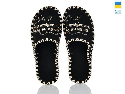 Men's felt slippers 315 black, Economy, 40/41, Close, Felt, Home