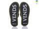 Women's felt slippers 160 black, Economy, 36/37, Open, Felt, Flowers