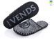 Men's felt slippers 308 gray, Economy, 40/41, Close, Felt, Horses