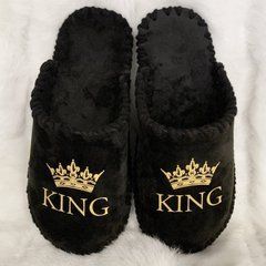 Men's velor slippers 21-334, Premium, 40/41, Close, Velours