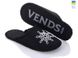 Men's felt slippers 329 black, 40/41, Economy, VENDS, Male, Felt, Demi, Close