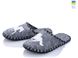 Men's felt slippers 346 gray, 36/37, Economy, VENDS, Male, Felt, Demi, Close, Horses